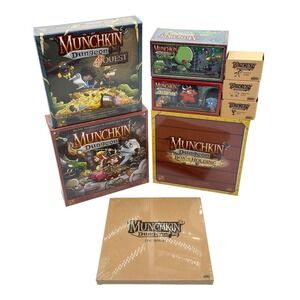CMON Munchkin Dungeon Board Game & Expansions Bundle Kickstarter RPG New Sealed